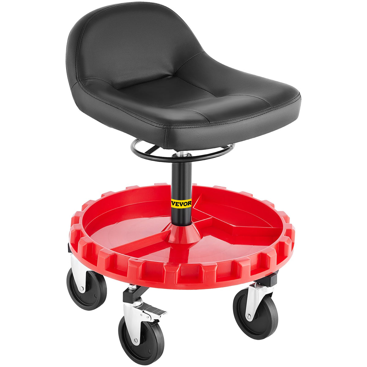 Shop Stool, 135 kg Rolling Garage Stool, 56 cm to 66 cm Adjustable Height Mobile Rolling Gear Seat, Round V952-YXAPDSFZDQCDJEZCNV0