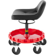 Shop Stool, 135 kg Rolling Garage Stool, 56 cm to 66 cm Adjustable Height Mobile Rolling Gear Seat, Round V952-YXAPDSFZDQCDJEZCNV0
