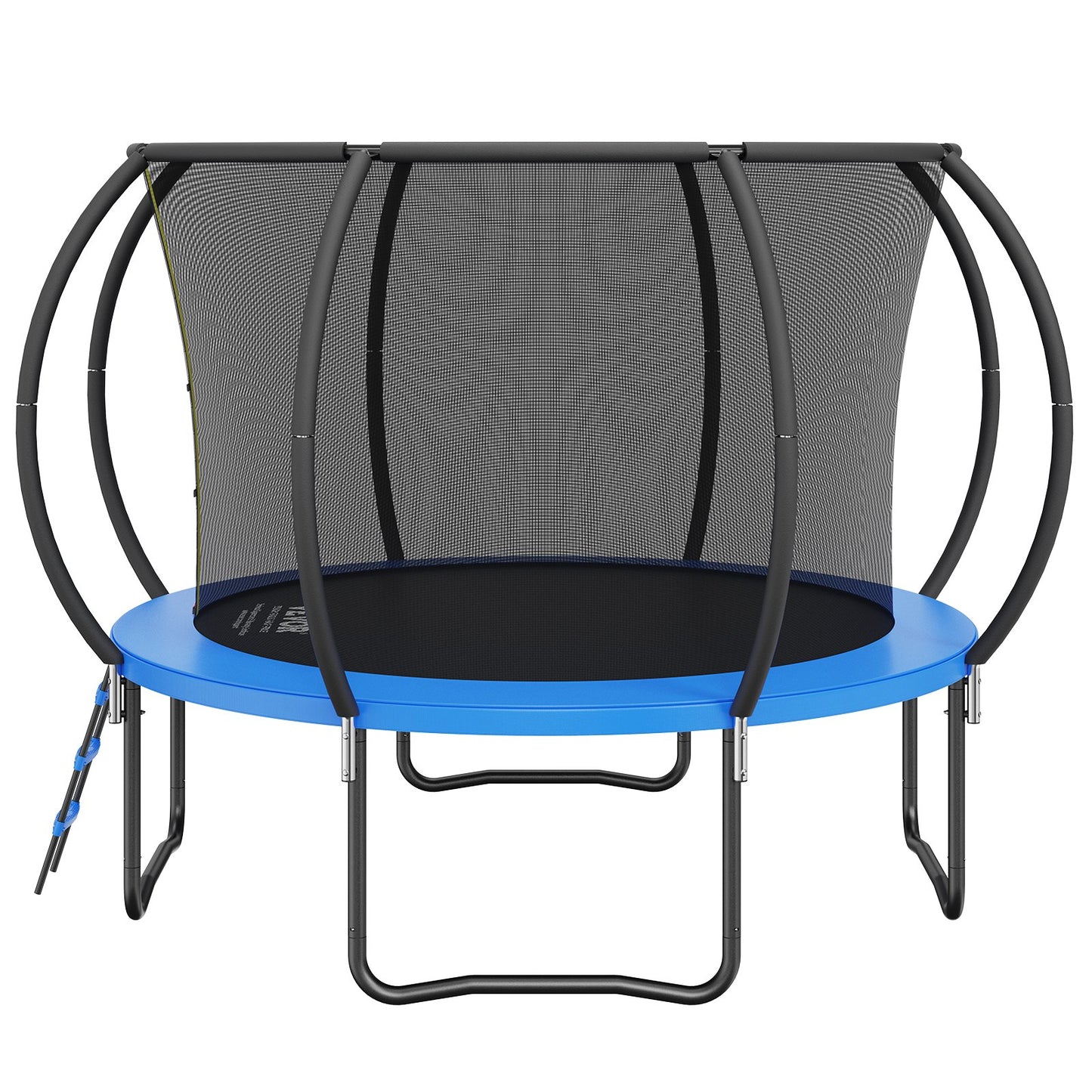 10FT Trampoline, 330 lbs Trampoline with Enclosure Net, Ladder, and Curved Pole, Heavy Duty Trampoline with V952-YXBC10YCHWYX52X5HV0
