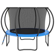 10FT Trampoline, 330 lbs Trampoline with Enclosure Net, Ladder, and Curved Pole, Heavy Duty Trampoline with V952-YXBC10YCHWYX52X5HV0