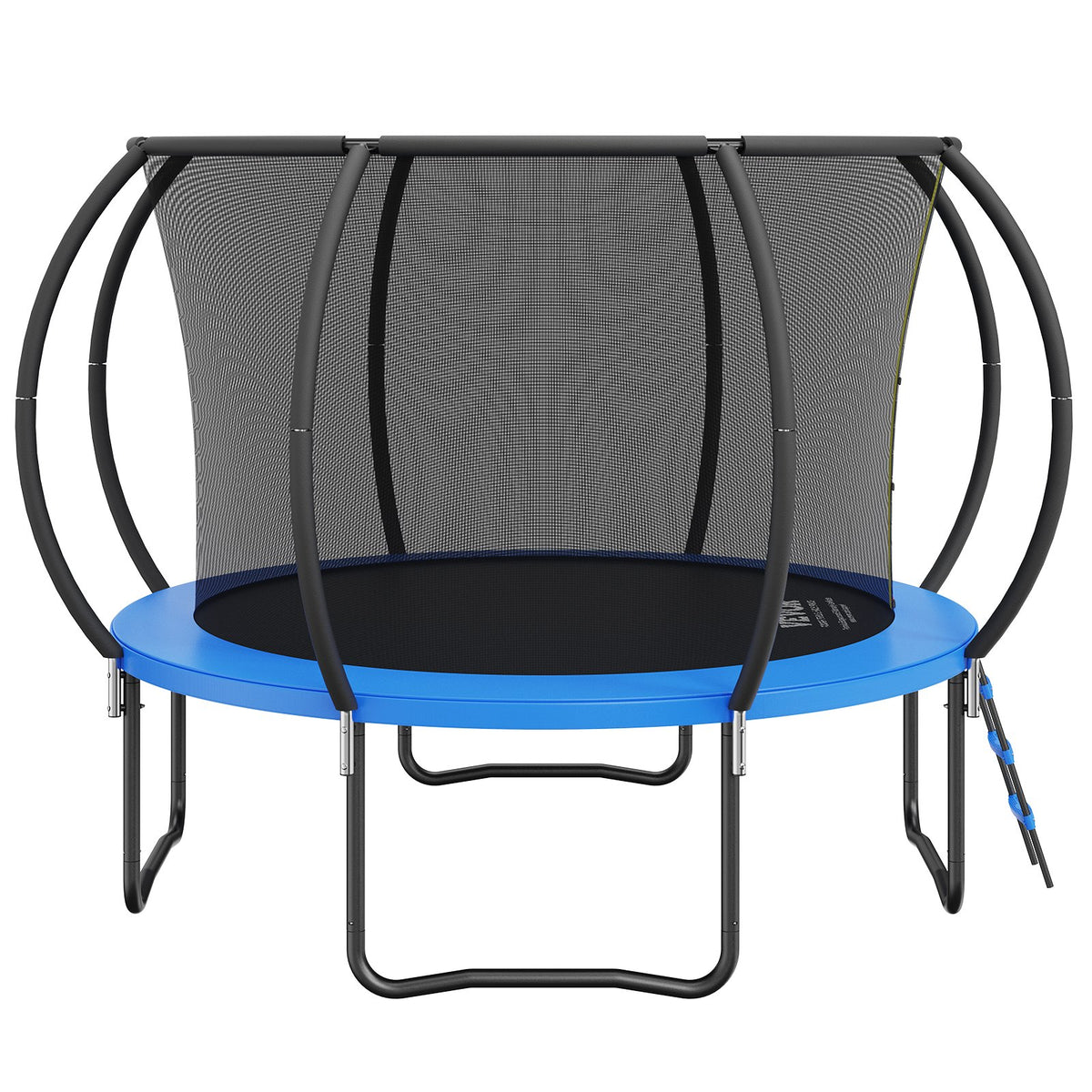 10FT Trampoline, 330 lbs Trampoline with Enclosure Net, Ladder, and Curved Pole, Heavy Duty Trampoline with V952-YXBC10YCHWYX52X5HV0