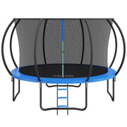 3.66m Trampoline, 181 kg Trampoline with Enclosure Net, Ladder, and Curved Pole, Heavy Duty Trampoline with V952-YXBC12YCHWYX9F0WRV0