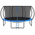 14FT Trampoline, 450 lbs Trampoline with Enclosure Net, Ladder, and Curved Pole, Heavy Duty Trampoline with V952-YXBC14YCHWYXD8MMPV0