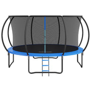 14FT Trampoline, 450 lbs Trampoline with Enclosure Net, Ladder, and Curved Pole, Heavy Duty Trampoline with V952-YXBC14YCHWYXD8MMPV0