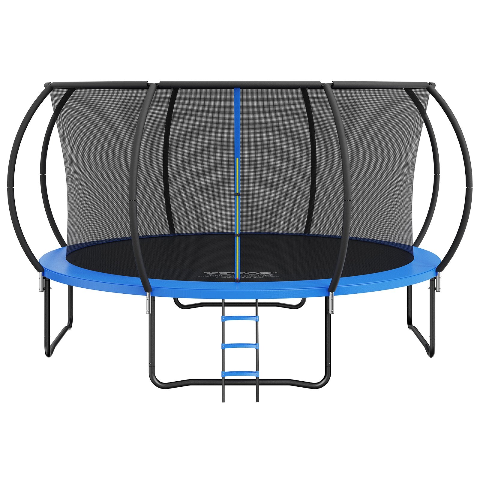 14FT Trampoline, 450 lbs Trampoline with Enclosure Net, Ladder, and Curved Pole, Heavy Duty Trampoline with V952-YXBC14YCHWYXD8MMPV0