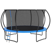 14FT Trampoline, 450 lbs Trampoline with Enclosure Net, Ladder, and Curved Pole, Heavy Duty Trampoline with V952-YXBC14YCHWYXD8MMPV0