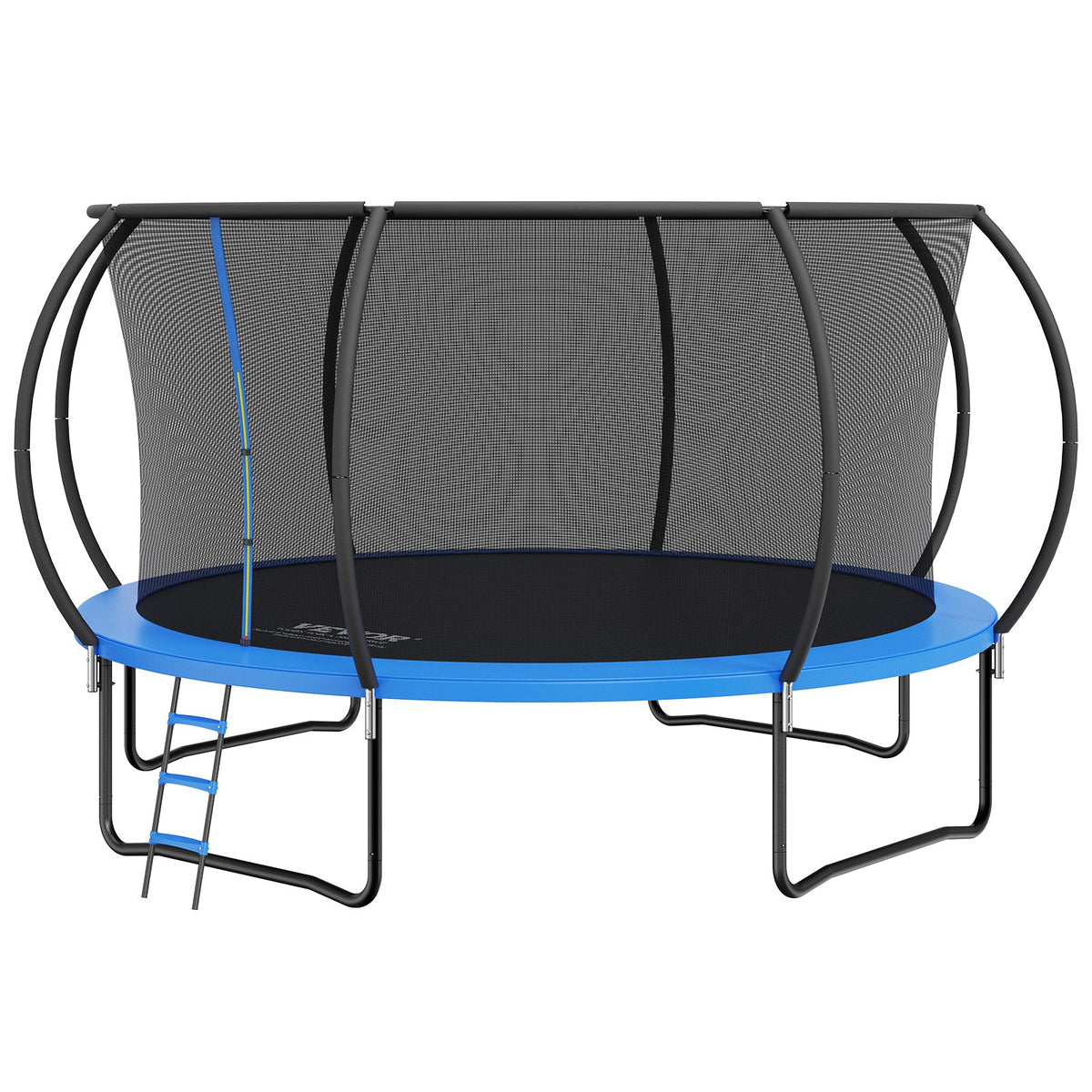 14FT Trampoline, 450 lbs Trampoline with Enclosure Net, Ladder, and Curved Pole, Heavy Duty Trampoline with V952-YXBC14YCHWYXD8MMPV0