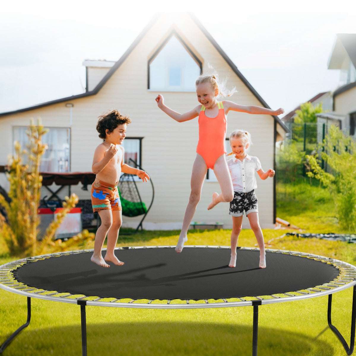 Replacement Trampoline Mat Fits 12ft Frame 72 V-Rings 5.5" Spring Length V952-YXBCTD12YC72R0QTWV0