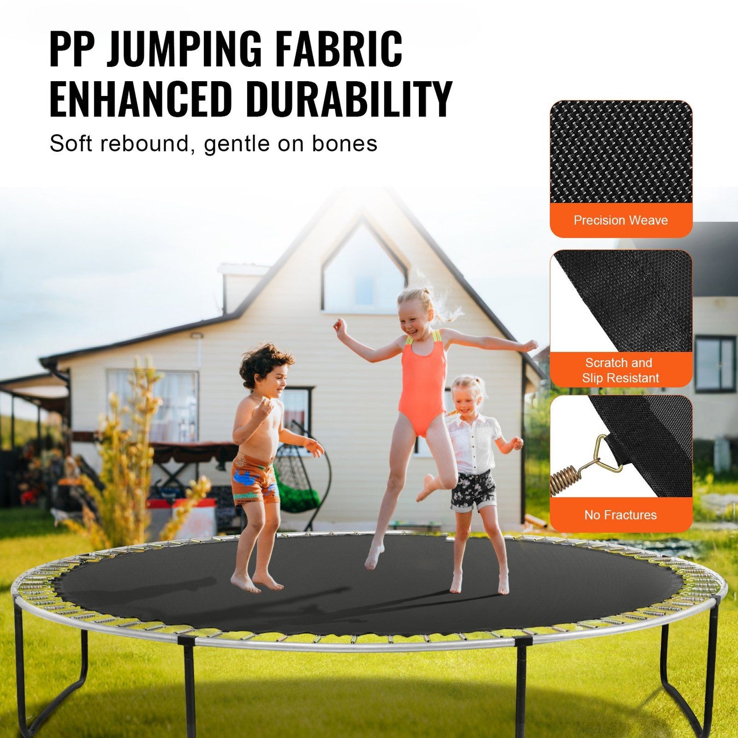Replacement Trampoline Mat, Jumping Mat Fits 15ft Frame, Universal Jumping Mat for 15ft Round Trampoline, V952-YXBCTD15YC96ZR38WV0
