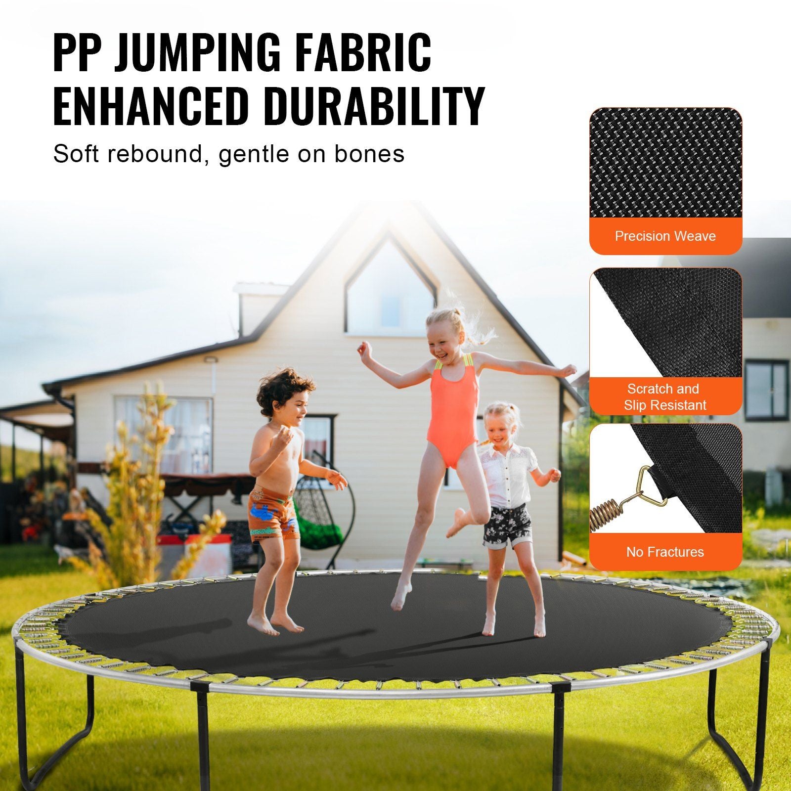 Replacement Trampoline Mat, Jumping Mat Fits 15ft Frame, Universal Jumping Mat for 15ft Round Trampoline, V952-YXBCTD15YC96ZR38WV0