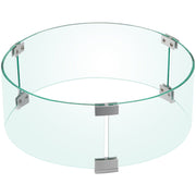 Fire Pit Wind Guard Tempered Glass Flame Guard 17x17x6 In 1/4-In Thick V952-YXBLFFBYC1760EG1YV0