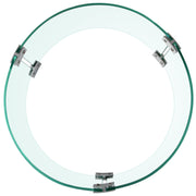 Fire Pit Wind Guard Tempered Glass Flame Guard 17x17x6 In 1/4-In Thick V952-YXBLFFBYC1760EG1YV0