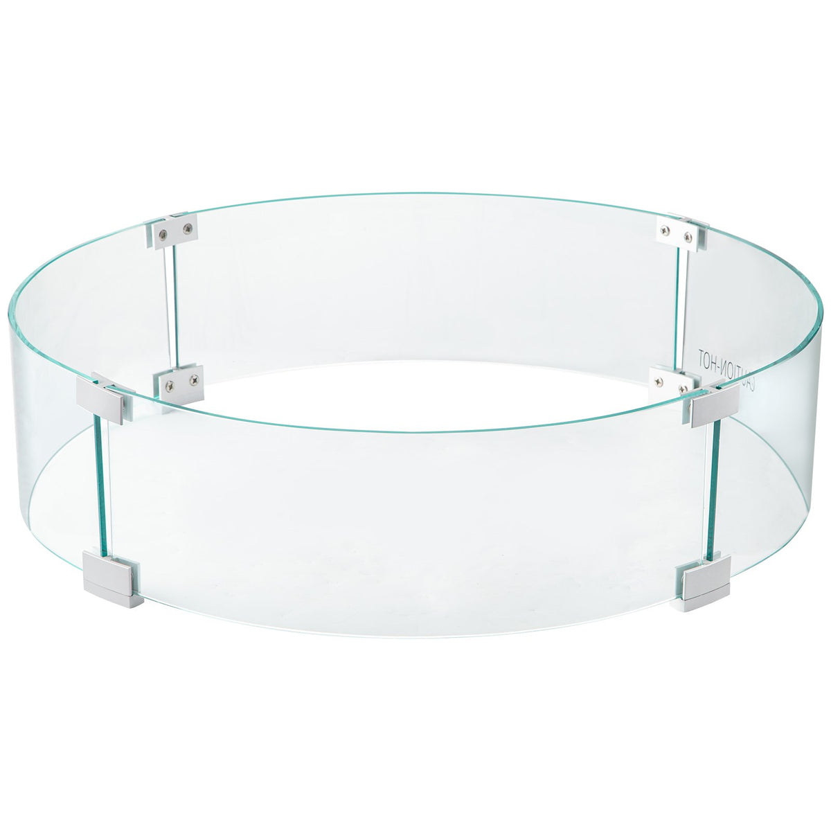 Fire Pit Wind Guard, Glass Flame Guard, Round Glass Shield, 1/4-Inch Thick Fire Table, Clear Tempered Glass V952-YXBLFFBYC23673QVJV0
