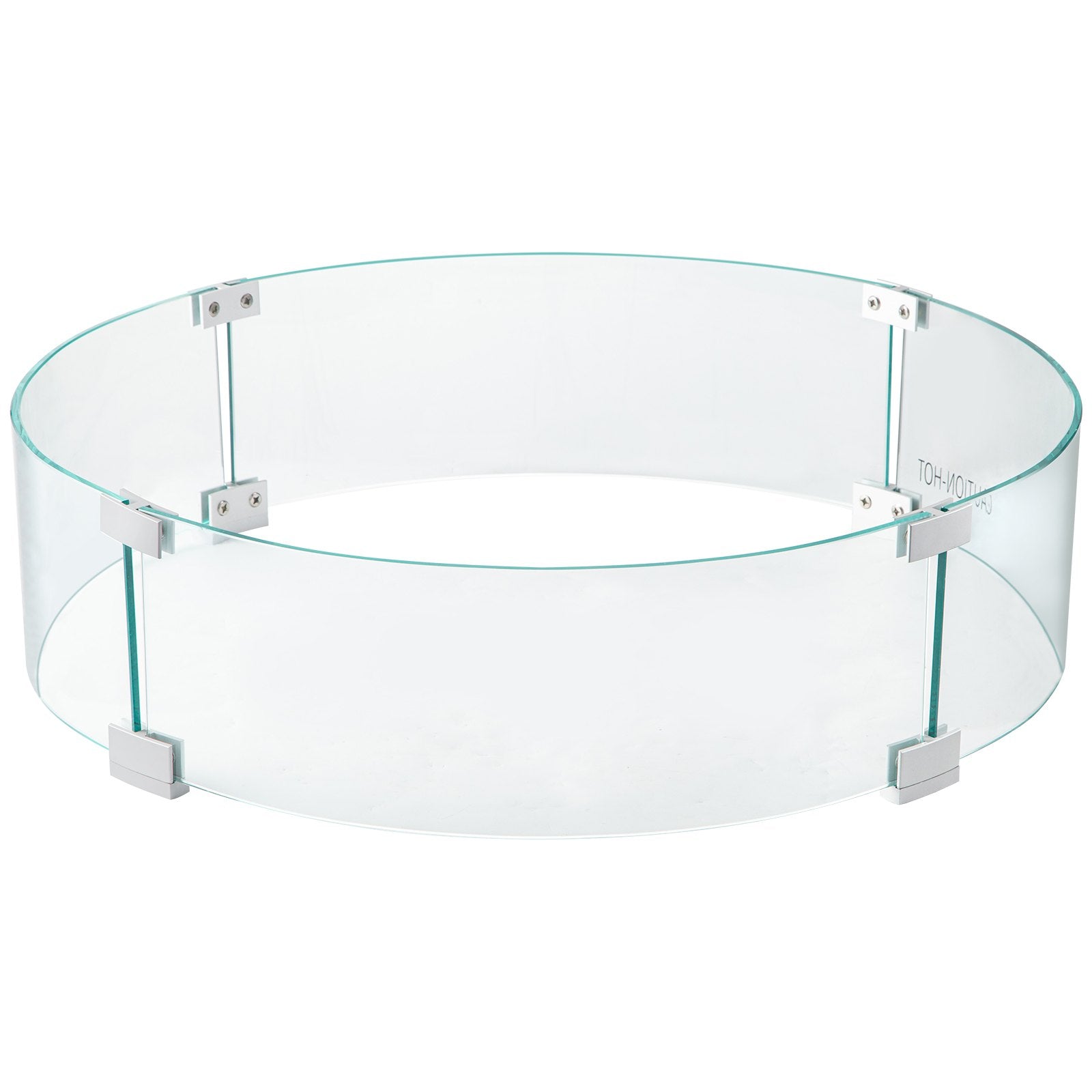 Fire Pit Wind Guard, Glass Flame Guard, Round Glass Shield, 1/4-Inch Thick Fire Table, Clear Tempered Glass V952-YXBLFFBYC23673QVJV0