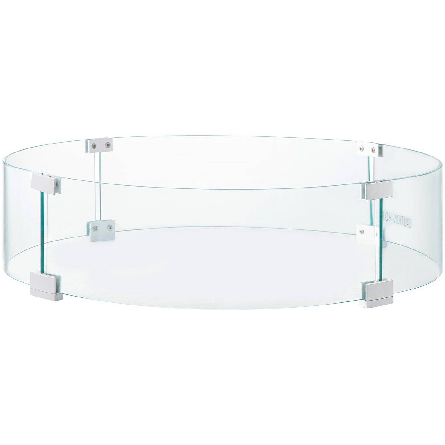 Fire Pit Wind Guard, Glass Flame Guard, Round Glass Shield, 1/4-Inch Thick Fire Table, Clear Tempered Glass V952-YXBLFFBYC23673QVJV0