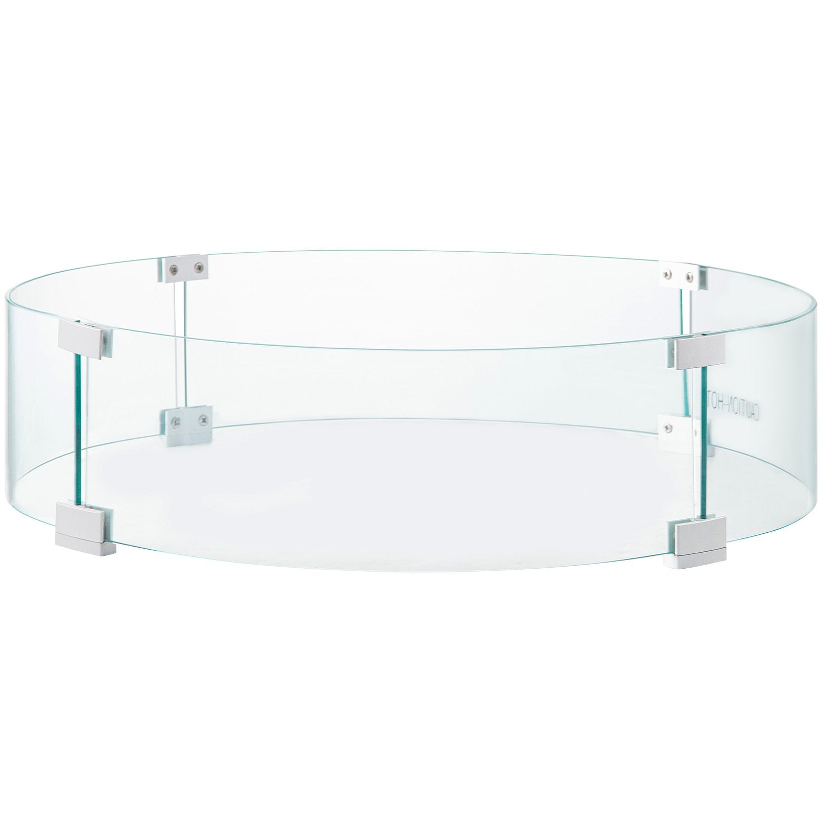 Fire Pit Wind Guard, Glass Flame Guard, Round Glass Shield, 1/4-Inch Thick Fire Table, Clear Tempered Glass V952-YXBLFFBYC23673QVJV0