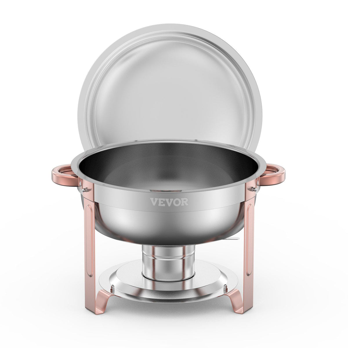 Chafing Dish Buffet Set, 5 Qt 4 Pack, Stainless Steel Chafer with 4 Full Size Pans, Round Catering Warmer V952-YXBXGSTGK4JTIXCAPV0