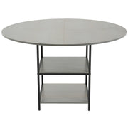 Round Dining Table, 47 inch Wood Table for 4-6 Person, Modern Circle Dinner Furniture, Leisure Tables with V952-YXCZBKTZMDBTZN3HRV0