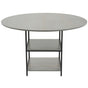 Round Dining Table, 47 inch Wood Table for 4-6 Person, Modern Circle Dinner Furniture, Leisure Tables with V952-YXCZBKTZMDBTZN3HRV0