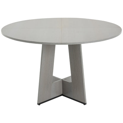 Round Dining Table, 47 inch Wood Table for 4-6 Person, Farmhouse Circle Dinner Furniture, Rustic Leisure V952-YXCZBKTZQMDBX9NPKV0