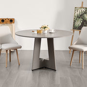 Round Dining Table, 47 inch Wood Table for 4-6 Person, Farmhouse Circle Dinner Furniture, Rustic Leisure V952-YXCZBKTZQMDBX9NPKV0