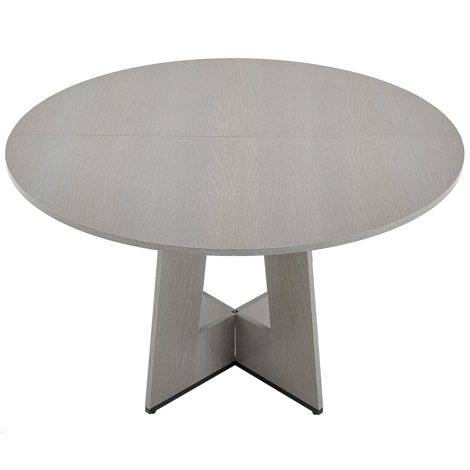Round Dining Table, 47 inch Wood Table for 4-6 Person, Farmhouse Circle Dinner Furniture, Rustic Leisure V952-YXCZBKTZQMDBX9NPKV0