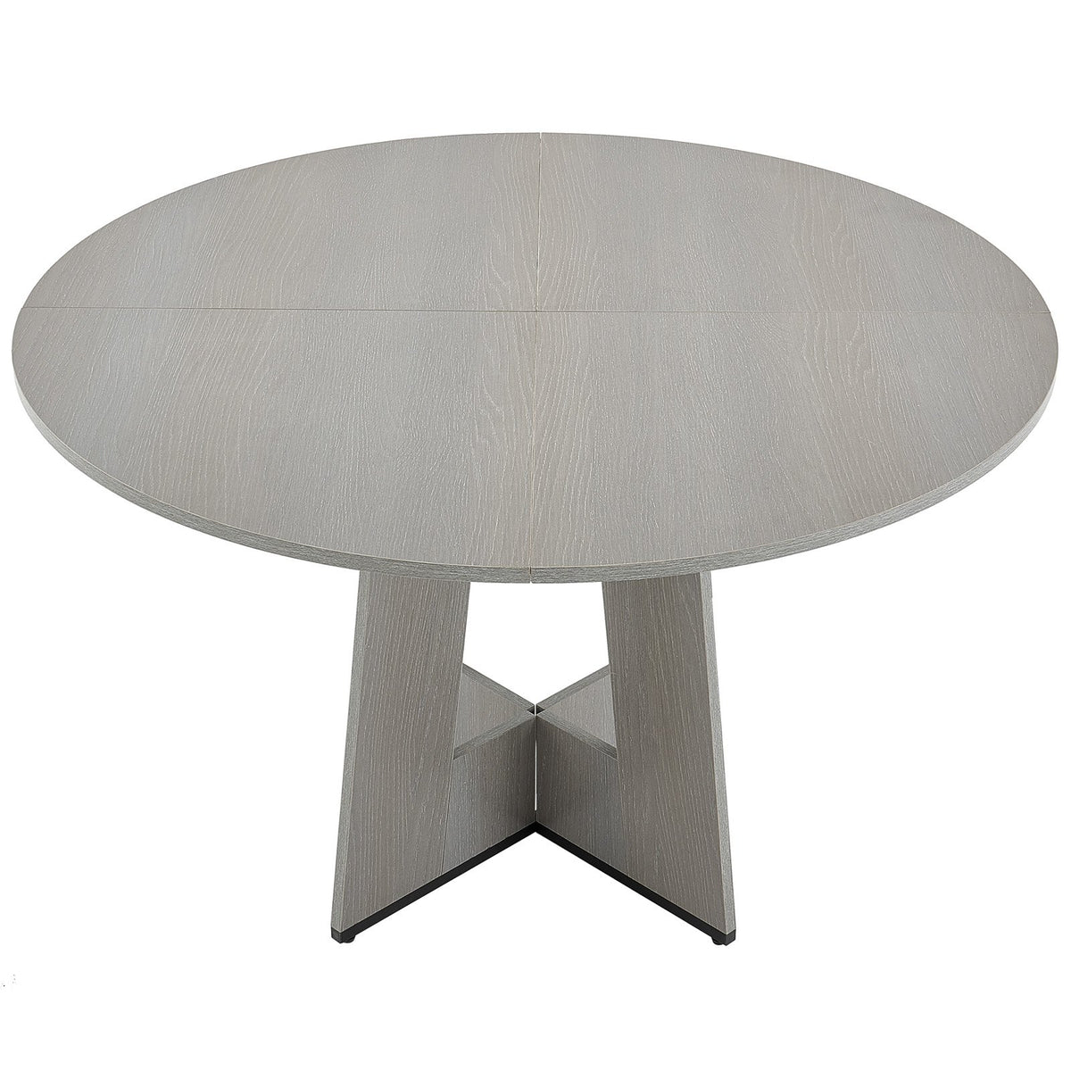 Round Dining Table, 47 inch Wood Table for 4-6 Person, Farmhouse Circle Dinner Furniture, Rustic Leisure V952-YXCZBKTZQMDBX9NPKV0