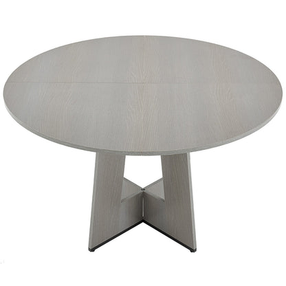 Round Dining Table, 47 inch Wood Table for 4-6 Person, Farmhouse Circle Dinner Furniture, Rustic Leisure V952-YXCZBKTZQMDBX9NPKV0