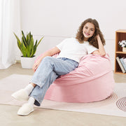 91 cm Round Bean Bag Chair with Removable Cover & Dutch Velvet Pink V952-YXDDY3539INCTJHGXV0