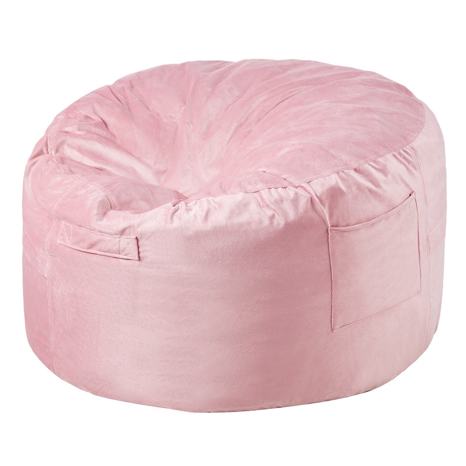 91 cm Round Bean Bag Chair with Removable Cover & Dutch Velvet Pink V952-YXDDY3539INCTJHGXV0