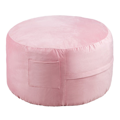 91 cm Round Bean Bag Chair with Removable Cover & Dutch Velvet Pink V952-YXDDY3539INCTJHGXV0