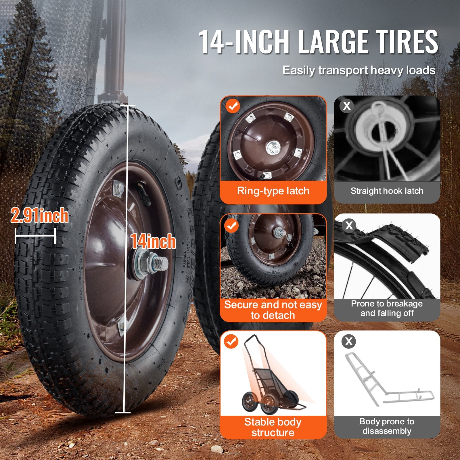 Folding Deer Cart Game Hauler Utility Gear Dolly 500 LBS Capacity V952-YXGKSLYXCYGZYU47ZV0