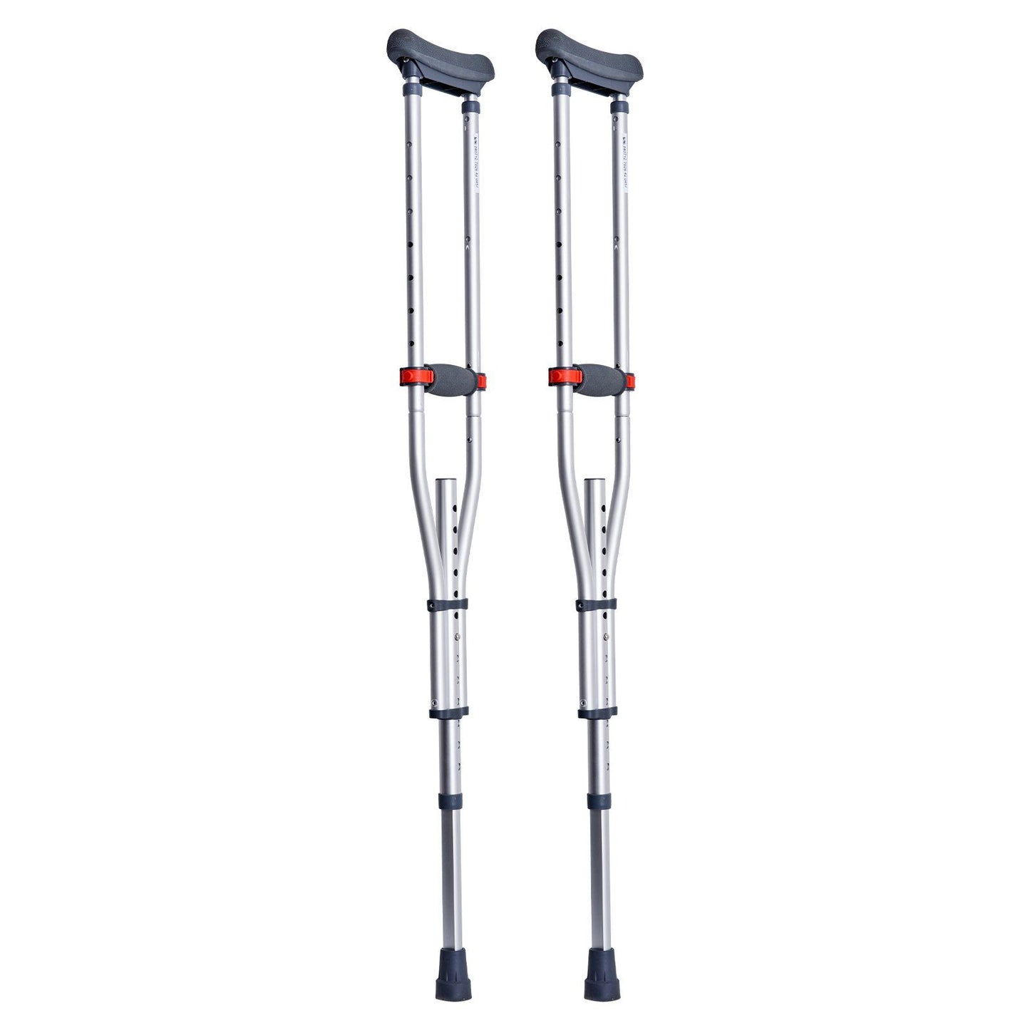 Underarm Crutches, 13-Level Height Adjustable Underarm Walking Crutches, Lightweight Aluminum Crutches for V952-YXGZLTPR1202HQF5RV0