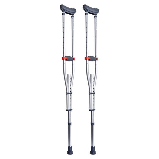 Underarm Crutches, 13-Level Height Adjustable Underarm Walking Crutches, Lightweight Aluminum Crutches for V952-YXGZLTPR1202HQF5RV0