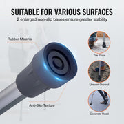 Underarm Crutches, 13-Level Height Adjustable Underarm Walking Crutches, Lightweight Aluminum Crutches for V952-YXGZLTPR1202HQF5RV0