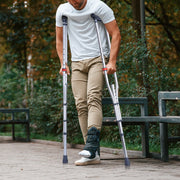 Underarm Crutches, 13-Level Height Adjustable Underarm Walking Crutches, Lightweight Aluminum Crutches for V952-YXGZLTPR1202HQF5RV0