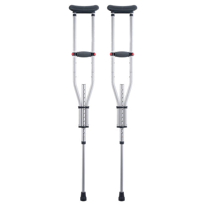 Underarm Crutches, 13-Level Height Adjustable Underarm Walking Crutches, Lightweight Aluminum Crutches for V952-YXGZLTPR1202HQF5RV0