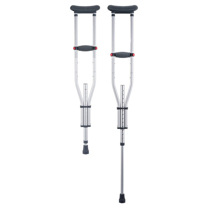 Underarm Crutches, 13-Level Height Adjustable Underarm Walking Crutches, Lightweight Aluminum Crutches for V952-YXGZLTPR1202HQF5RV0