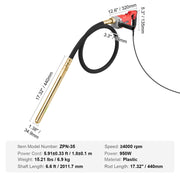 Handheld Electric Concrete Vibrator 960W 2M Shaft Air Bubble Remover V952-YXH6613000VPMYBBNV3