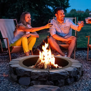 Fire Pit Ring, 44-Inch Outer/39-Inch Inner Diameter, 10inch Height 2.5mm Thick Fire Pit Insert, Heavy Duty V952-YXHH25MM39INTCYI8V0