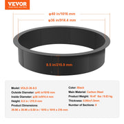 Fire Pit Ring Round Inner Steel Liner DIY Campfire Firepit V952-YXHH36INCH157GUFLV0
