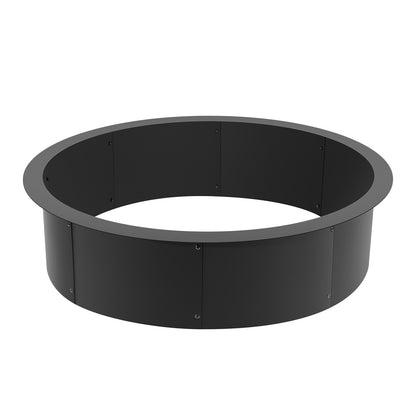 Fire Pit Ring Round 45 Inch Outer Steel Liner DIY Campfire Ring Firepit V952-YXHH39INCH15N9D45V0