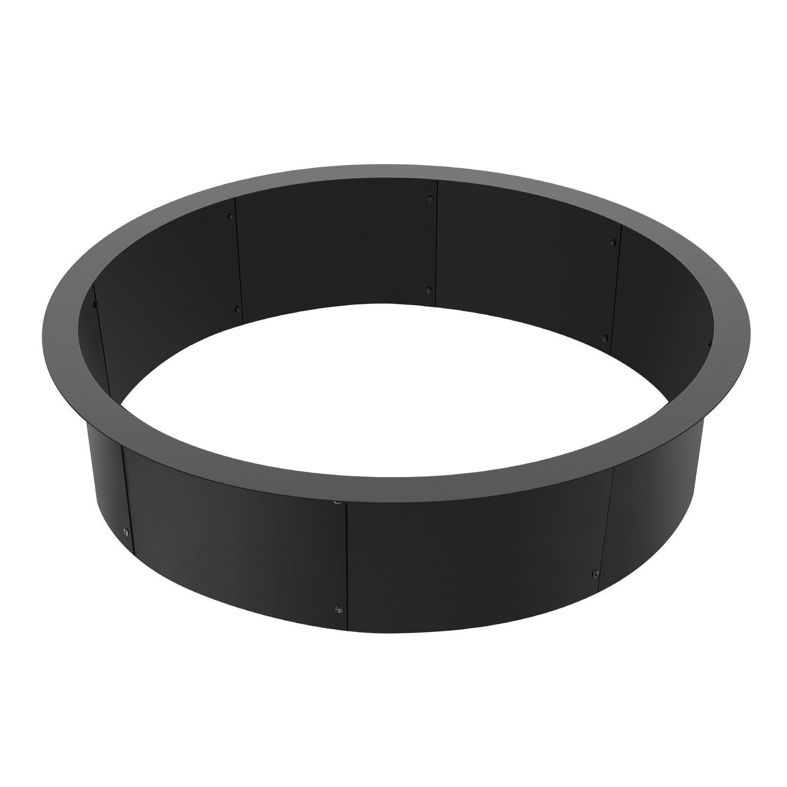 Fire Pit Ring Round 45 Inch Outer Steel Liner DIY Campfire Ring Firepit V952-YXHH39INCH15N9D45V0
