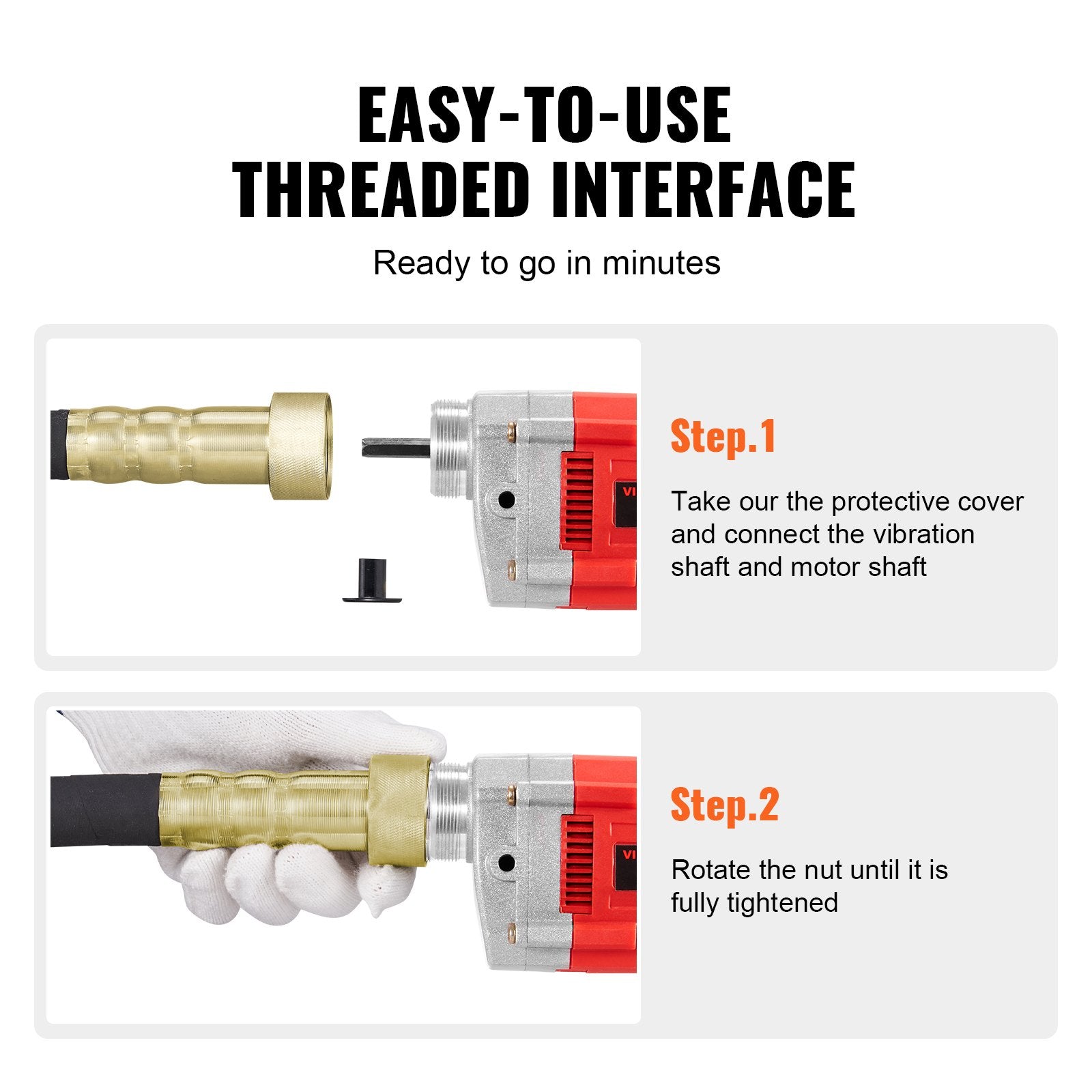 Handheld Electric Concrete Vibrator 800W 1.5M Shaft Air Bubble Remover V952-YXHNTZDQSCS12GEAJV3