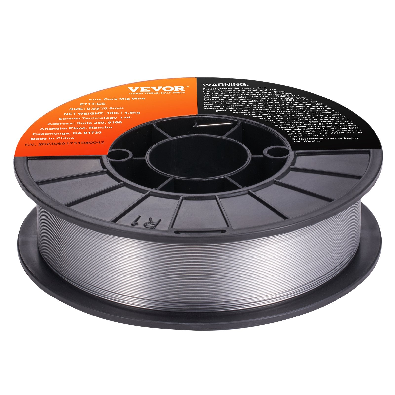 Flux Core Welding Wire, E71T-GS 0.030-inch 10LBS, Gasless Mild Steel MIG Welding Wire with Low Splatter for V952-YXHSJMIGE71TGOMMLV0