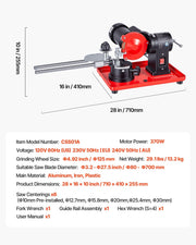 Circular Saw Blade Sharpener, 370W 2890RPM Rotary Angle Mill Grinder Sharpening Machine with 125mm Grinding V952-YXJPDMJGMHGDIOUPX001V3
