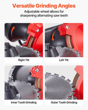 Circular Saw Blade Sharpener with Water Tank, 370W 2890RPM Rotary Angle Mill Grinder, Water Injection V952-YXJPDMJSMHGD46ML4001V3