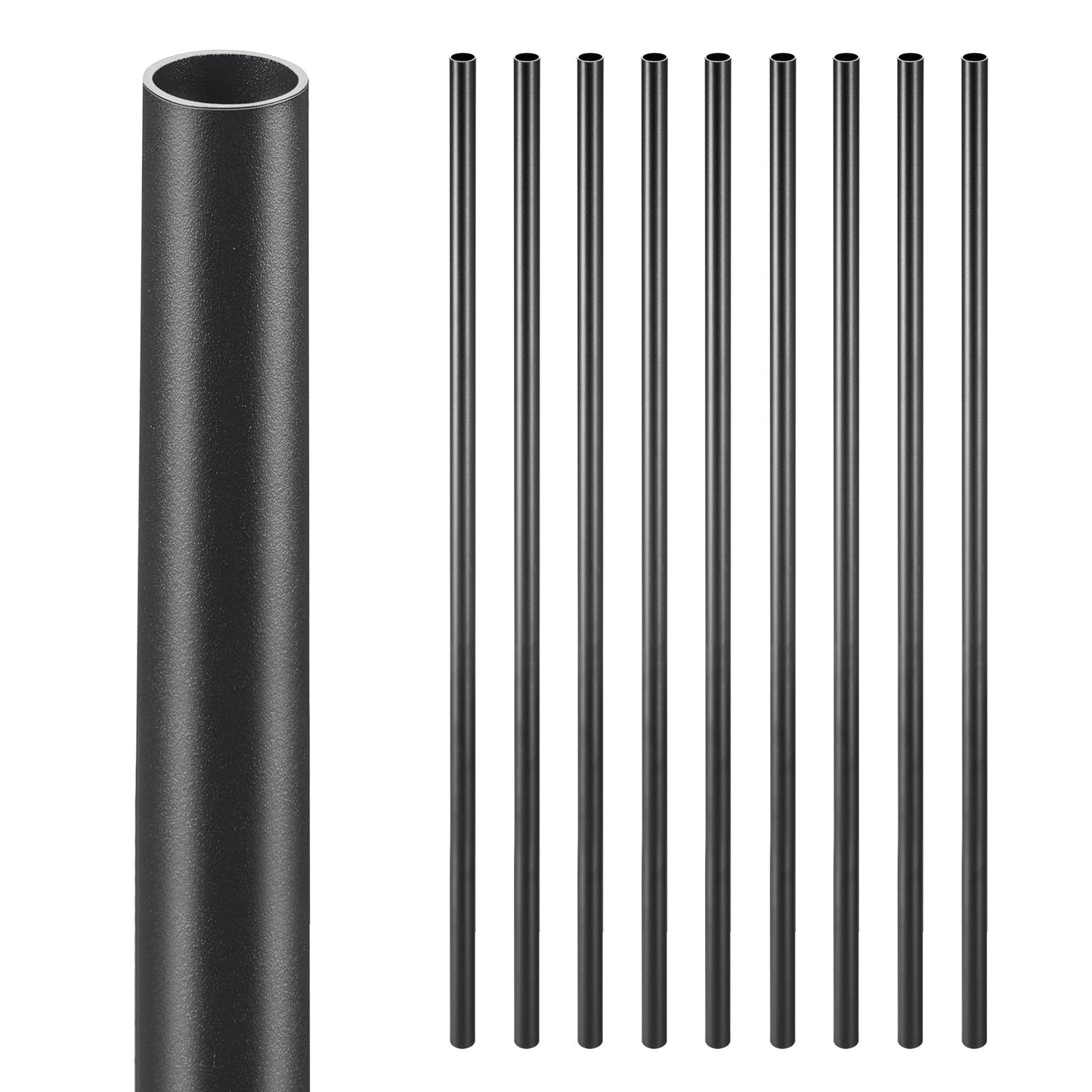 Staircase Balusters 101 Pack, 32 In Aluminum Stair Balusters, 3/4 In Water-Proof Round Metal Spindle Railing, V952-YXKLGZL101G3XT56SV0