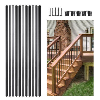 Staircase Balusters 51 Pack, 813 mm Aluminum Stair Balusters, 19 mm Water-Proof Round Metal Spindle Railing, V952-YXKLGZL51G32YUGV2V0