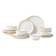 18 PCS Dinnerware Set Ceramic Plates and Bowls Sets Service for 6 White V952-YXKSMBSYXKS1DV8NNV0